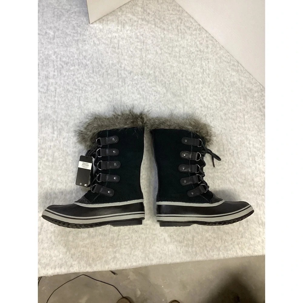 Sorel Joan of Arctic‎ Boots Black Quarry Waterproof Winter  NL5203-010 Womens 7